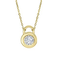 Elements Gold Bezel Set Necklace