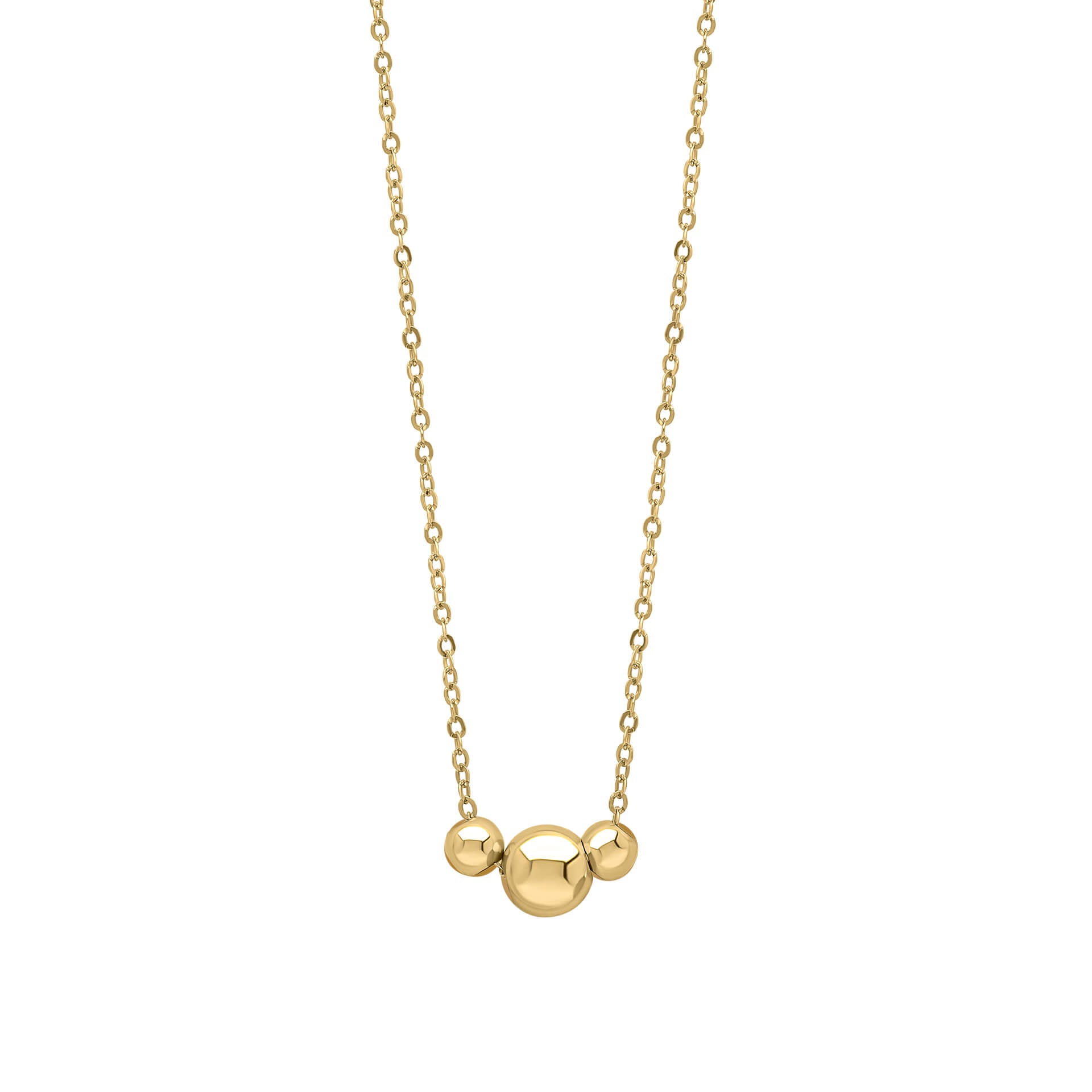 Elements Gold Trilogy Ball Chain Necklace
