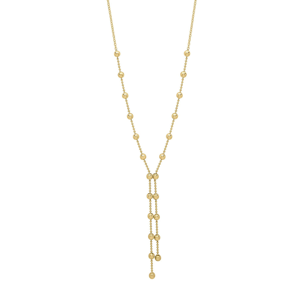 Elements Gold Ball Chain Lariat Necklace