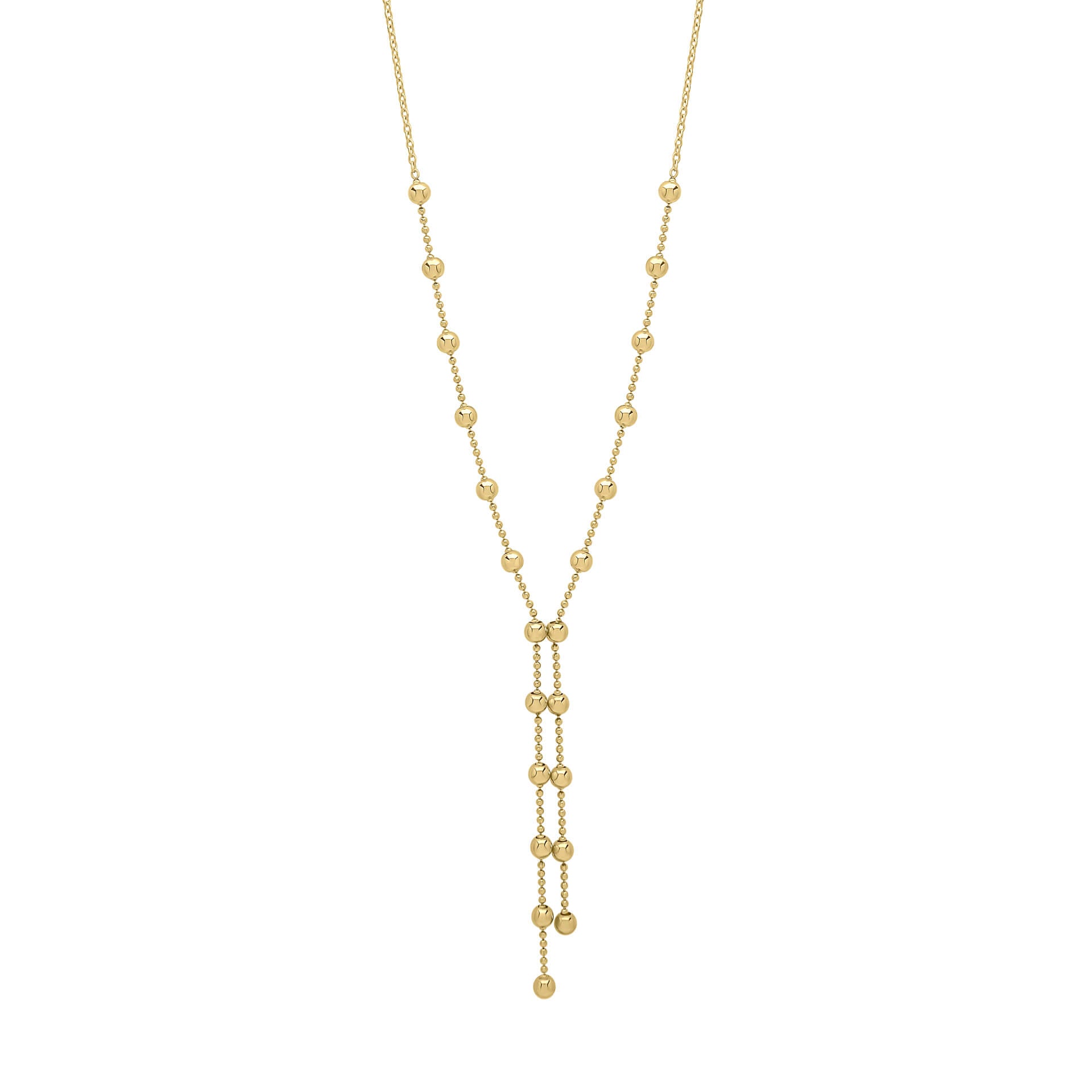 Elements Gold Ball Chain Lariat Necklace