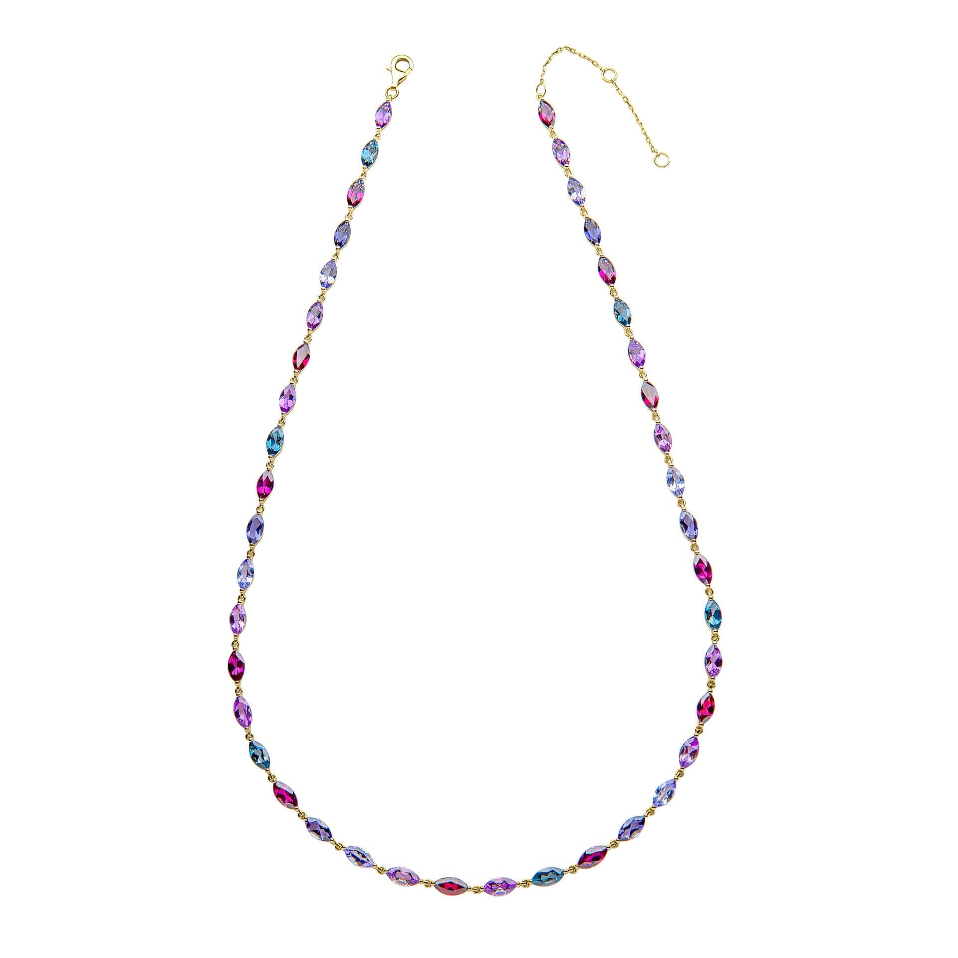 Elements Gold Semi-Precious Navette Necklace