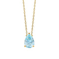 Elements Gold Pear Fancy Cut Topaz Necklace