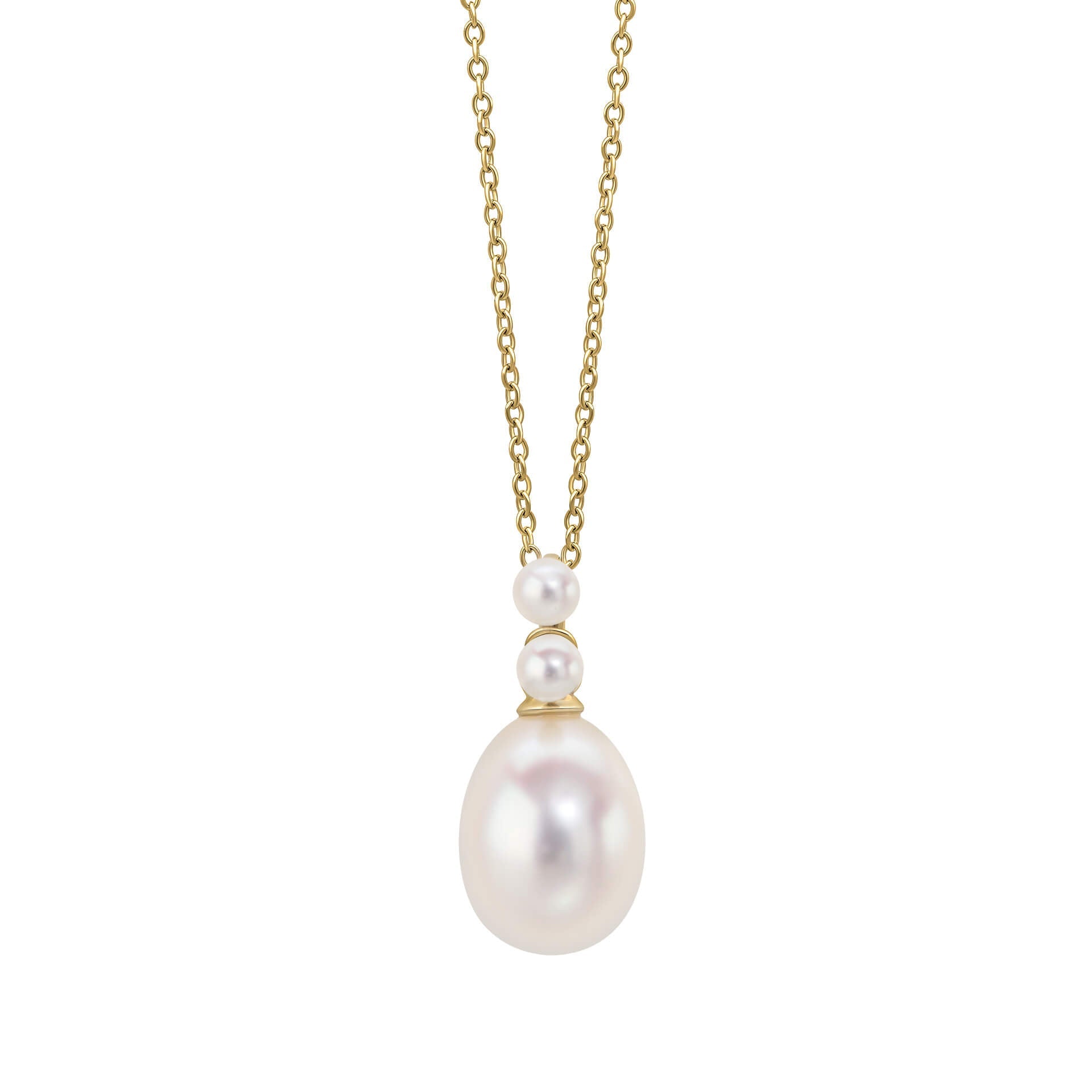 Elements Gold Pearl Detail Necklace