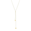 Elements Gold Organic Teardrop Lariat Necklace