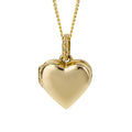 Elements Gold Stippled Bale Heart Locket