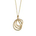 Elements Gold Wire Wrap Pendant