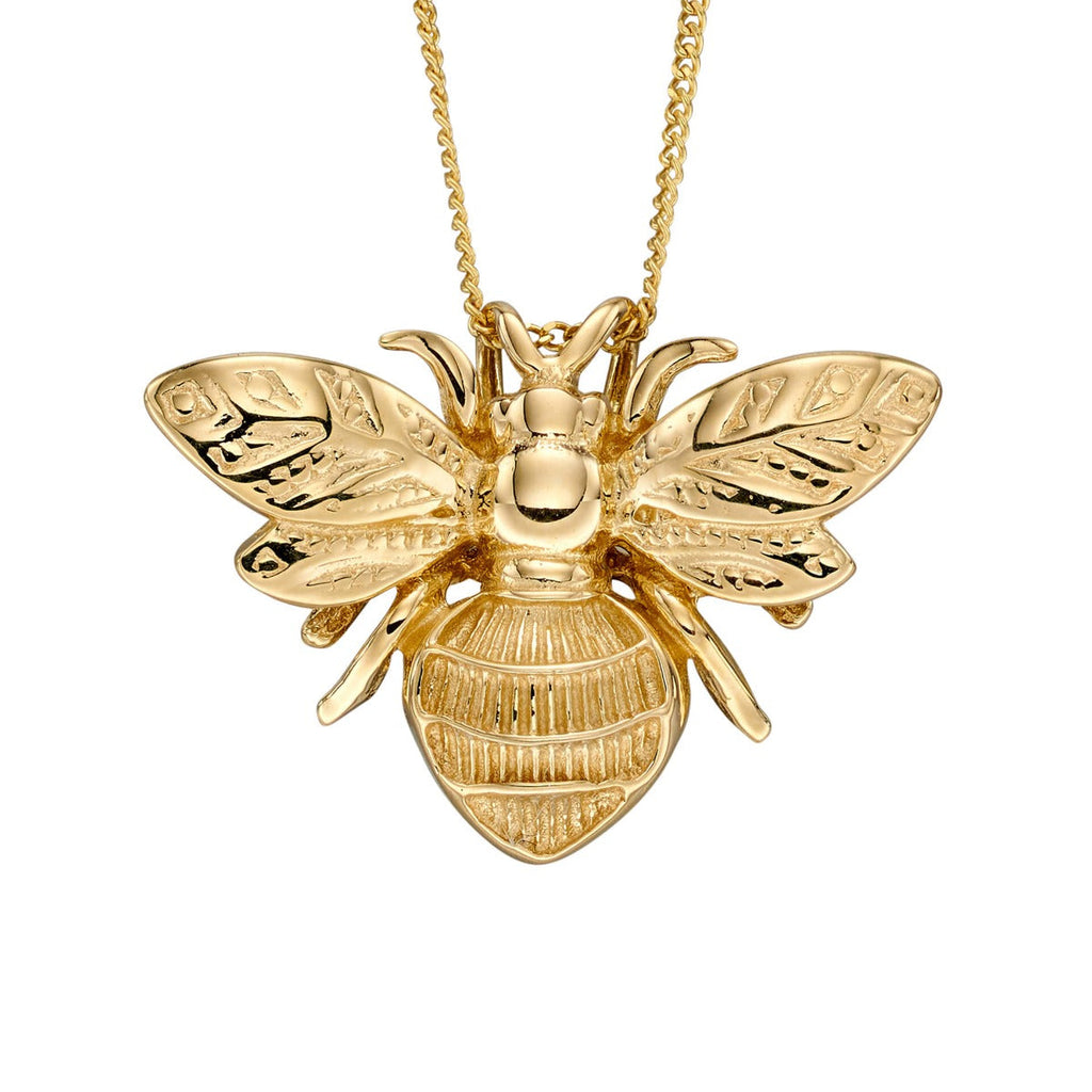 Elements Gold Detailed Bee Pendant