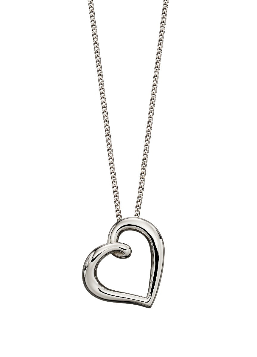 Elements Gold Organic Heart Pendant