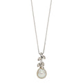 Elements Gold Pearl and Diamond Vine Pendant