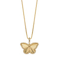 Elements Gold Butterfly Pendant