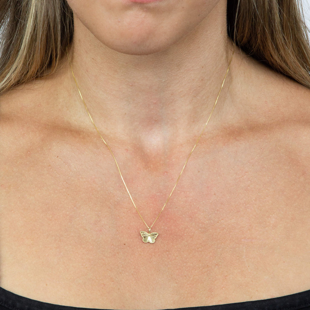 Elements Gold Butterfly Pendant
