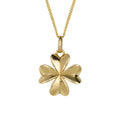 Elements Gold Four Leaf Clover Pendant