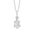 Elements Gold Pear Cut Solitaire Pendant
