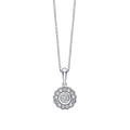 Elements Gold Bezel Set Diamond Cluster Pendant
