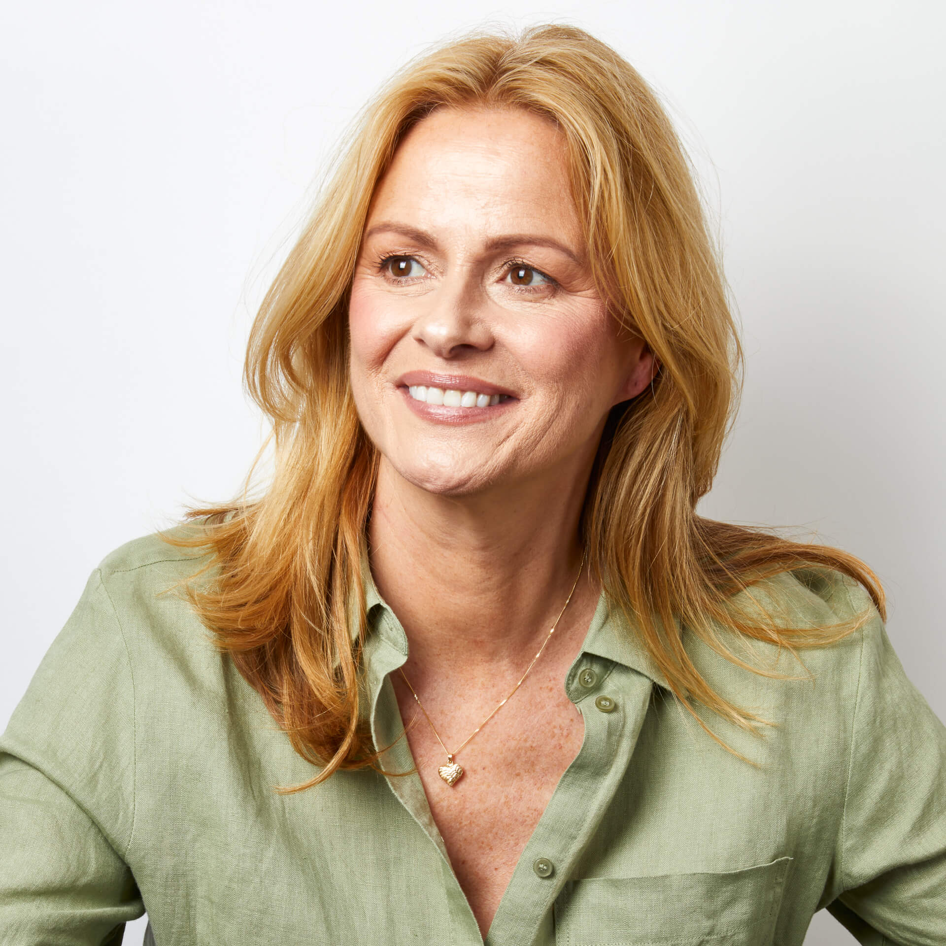 Elements Gold Heart Ripple Texture Pendant
