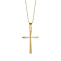Elements Gold Tapered Cross Pendant