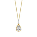 Elements Gold Shield Cut Topaz Pendant