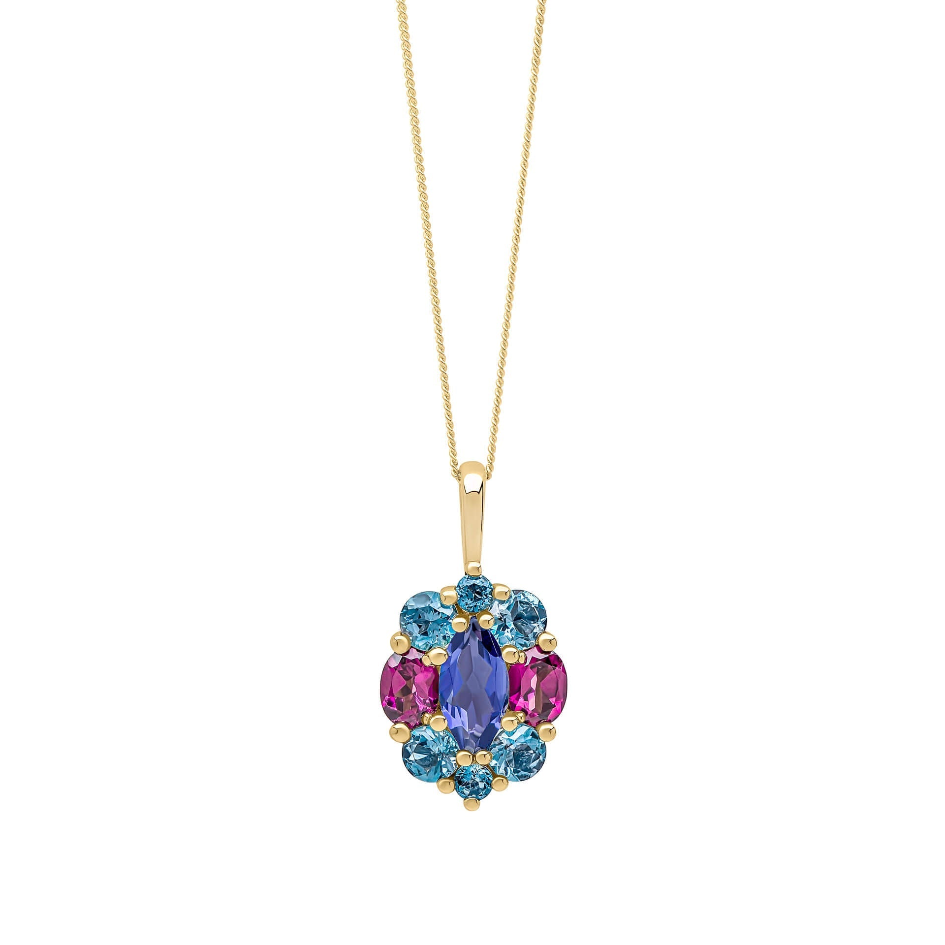 Elements Gold Barcelona Cluster Pendant