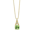 Elements Gold Rose Cut Sapphire and Diamond Pendant