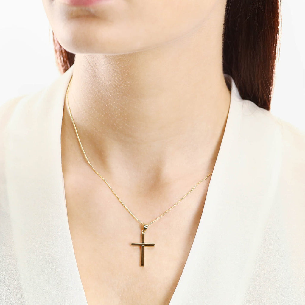 Elements Gold Large Cross Pendant