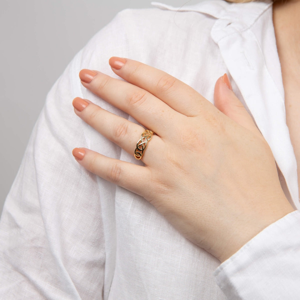Elements Gold Celtic Pattern Ring