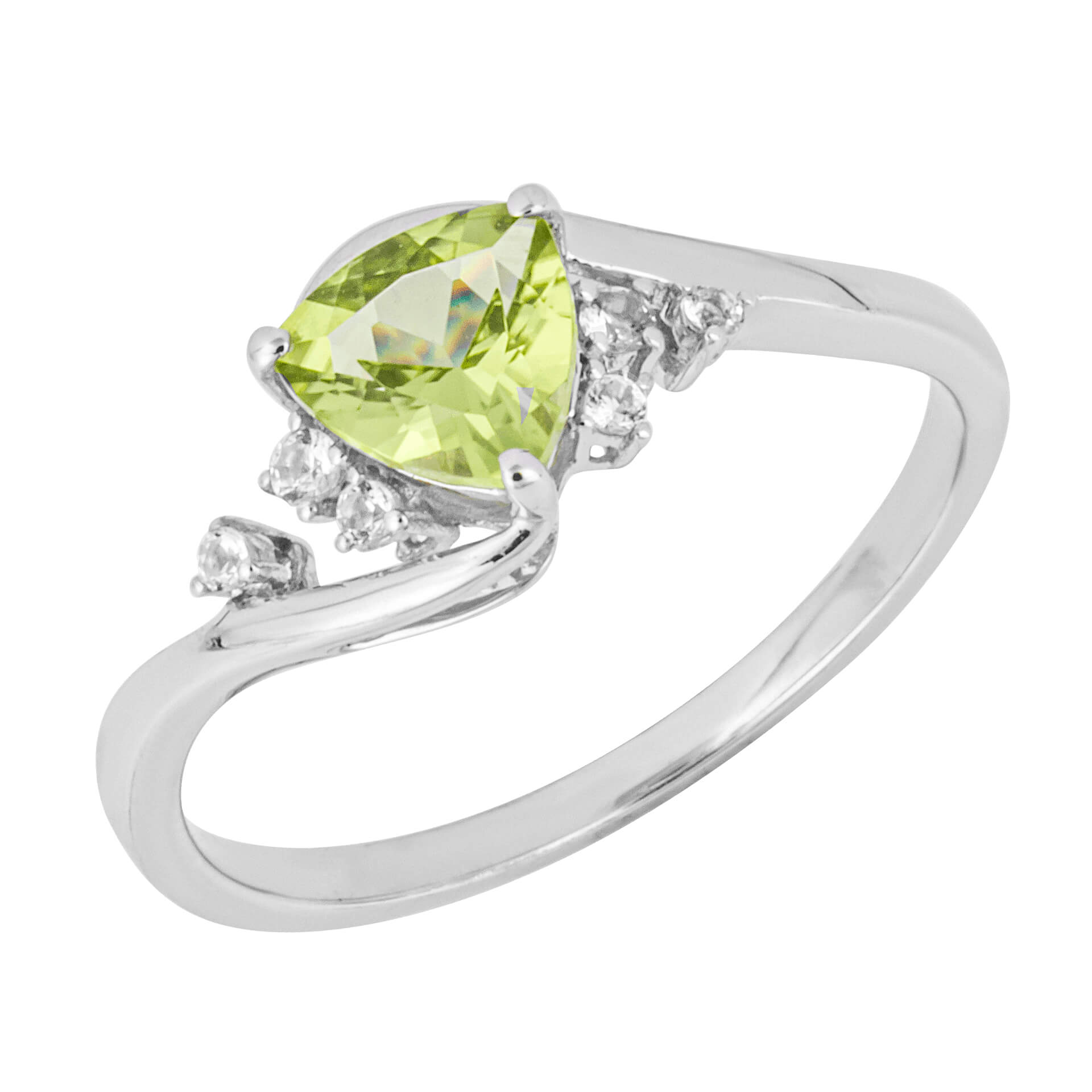 Elements Gold Trillion Semi-Precious Ring