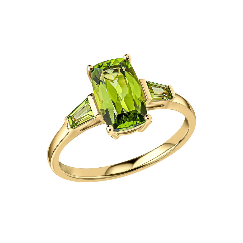 Elements Gold Trilogy Peridot Ring