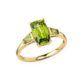 Elements Gold Trilogy Peridot Ring