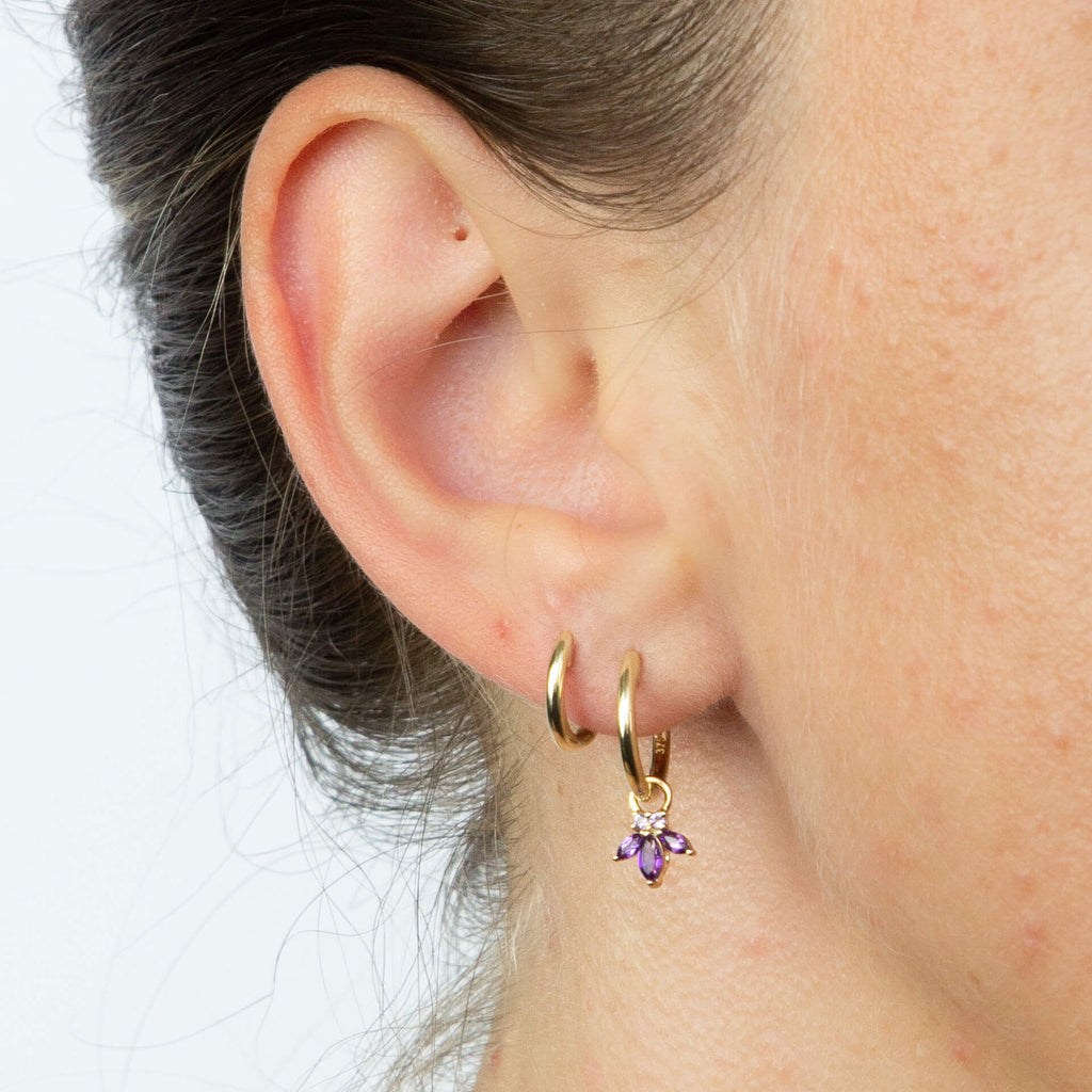 Elements Gold Huggie Hoop Earrings