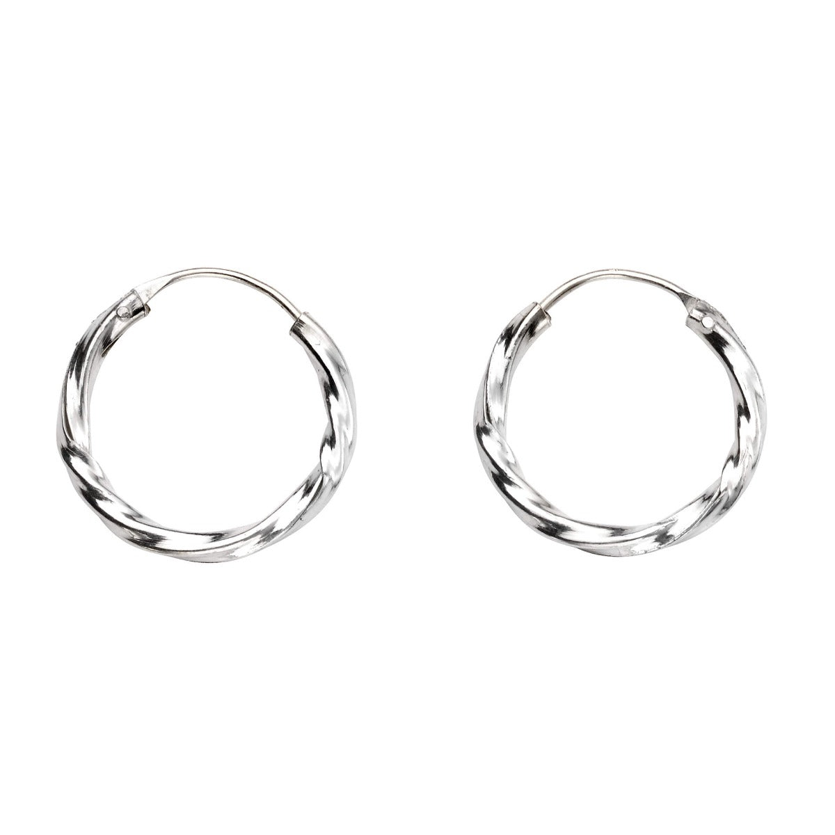 Beginnings Small Twisted Hoop Earrings