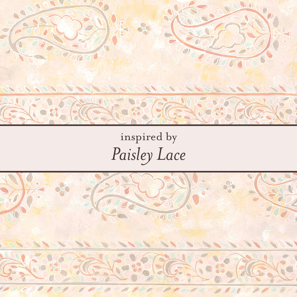Laura Ashley Fashion Paisley Lace Hoop Earrings