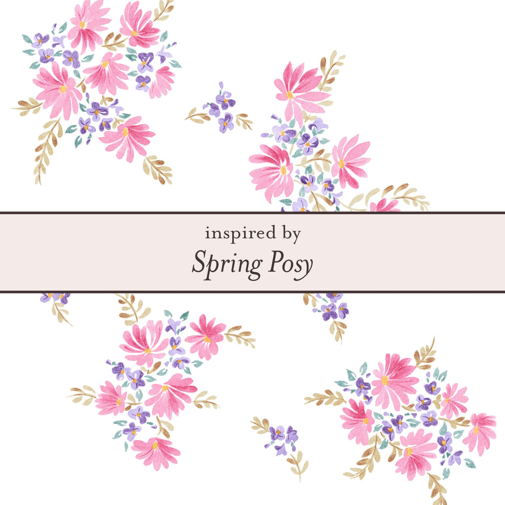 Laura Ashley Silver Spring Posy Vintage Stud Earrings