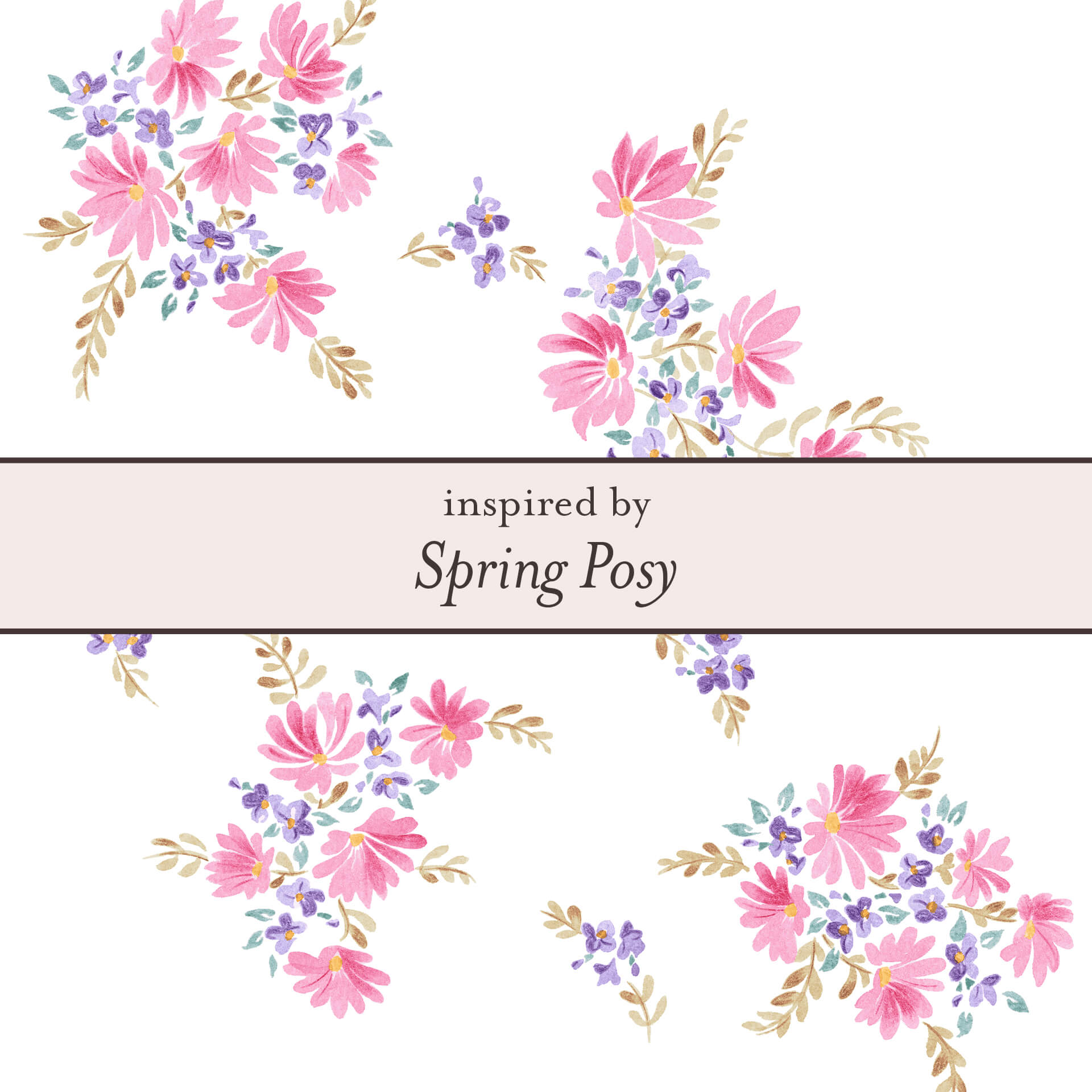 Laura Ashley Silver Spring Posy Vintage Stud Earrings