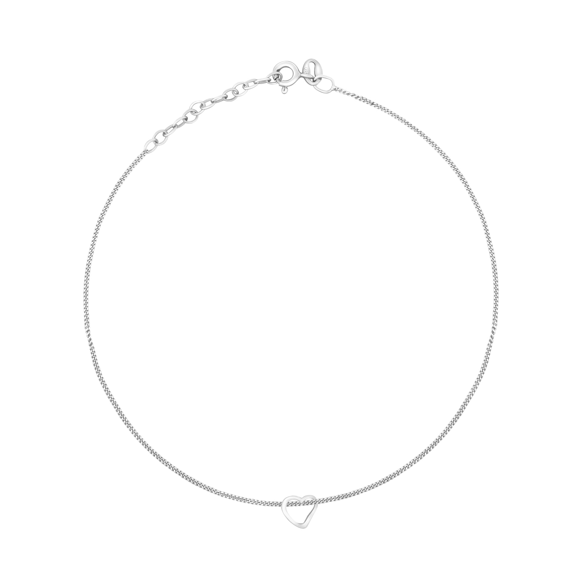 Beginnings Slip-On Heart Anklet
