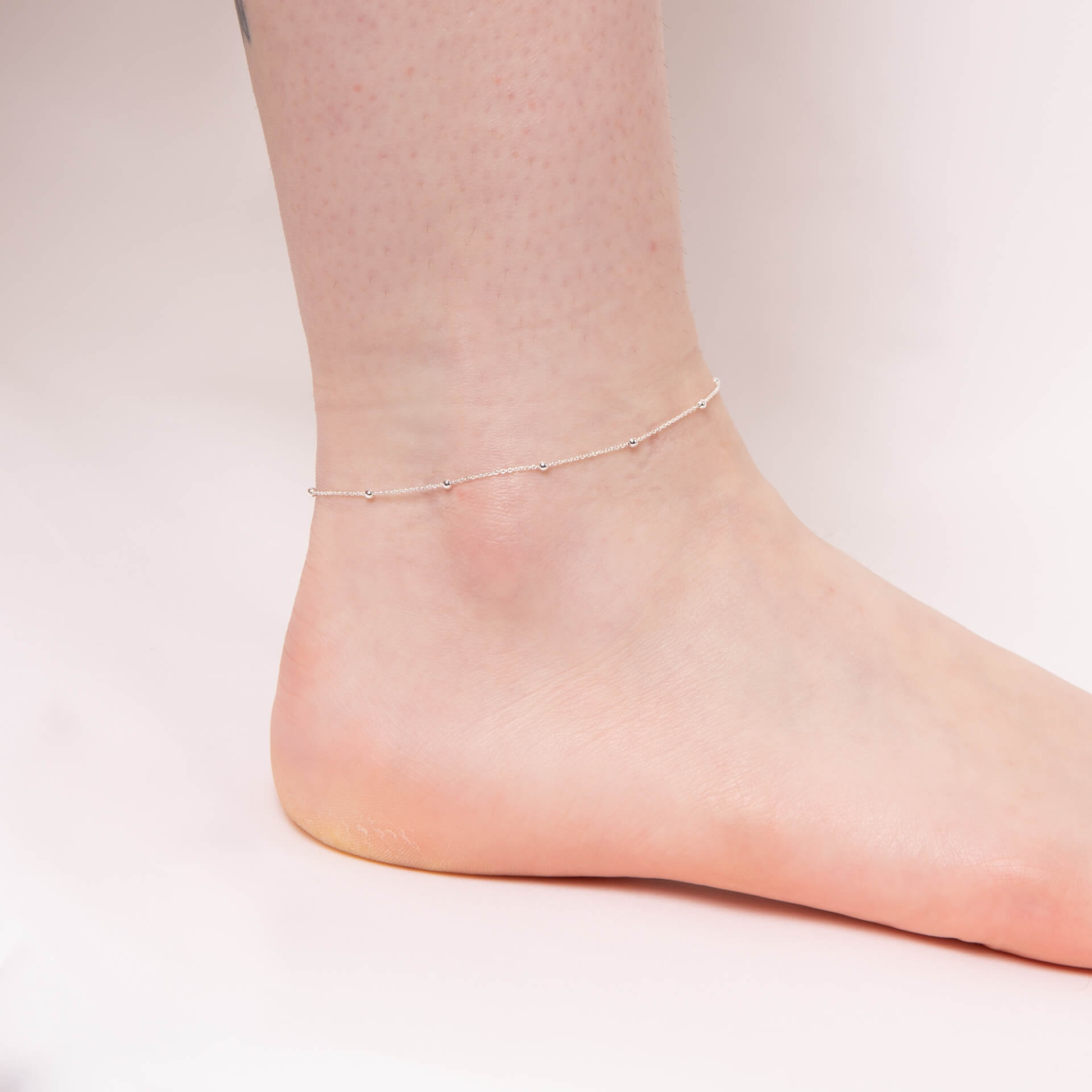 Beginnings Fine Trace and Ball Chain Anklet