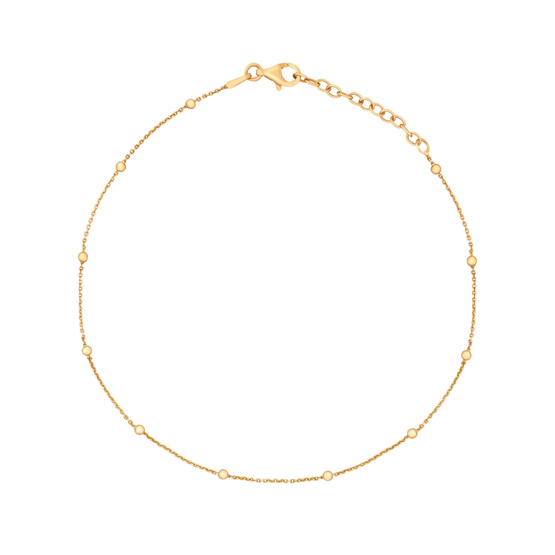 Beginnings Fine Trace and Ball Chain Anklet