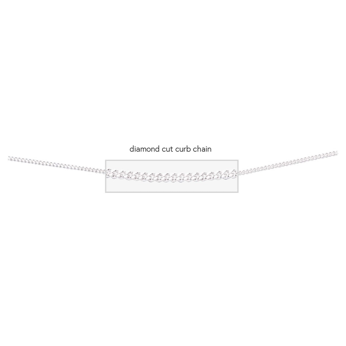 Beginnings Diamond Cut Curb Chain