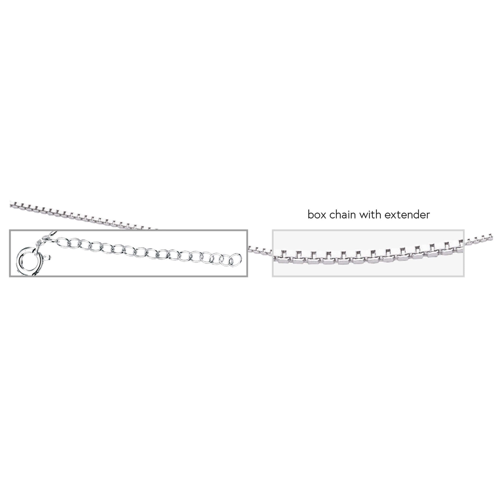 Beginnings Box Chain with Extender 41cm-46cm