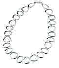 Beginnings Cut Out Pebble Shape Link Necklace