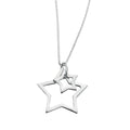 Beginnings Double Star Necklace 40+2cm