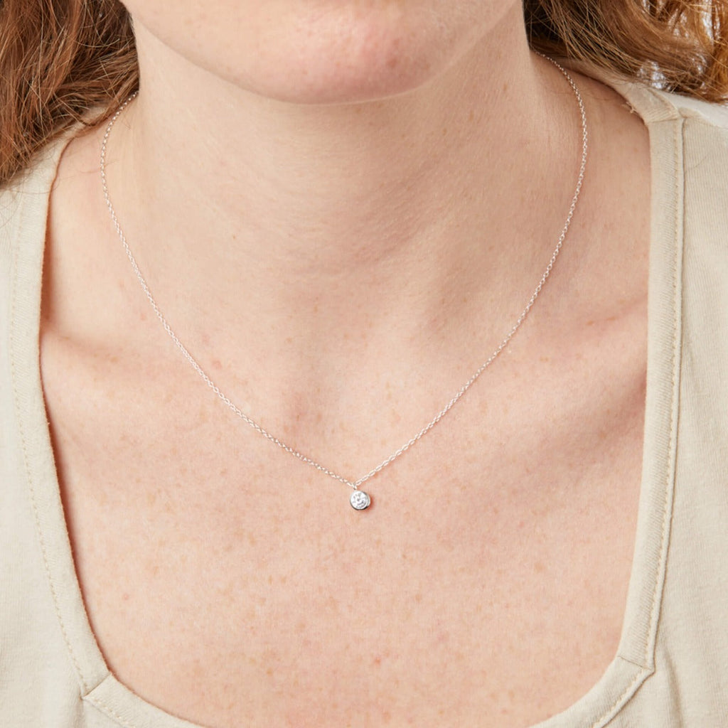 Beginnings Solitaire Necklace with Cubic Zirconia