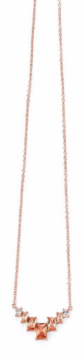 Beginnings Rose Gold and Cubic Zirconia Necklace