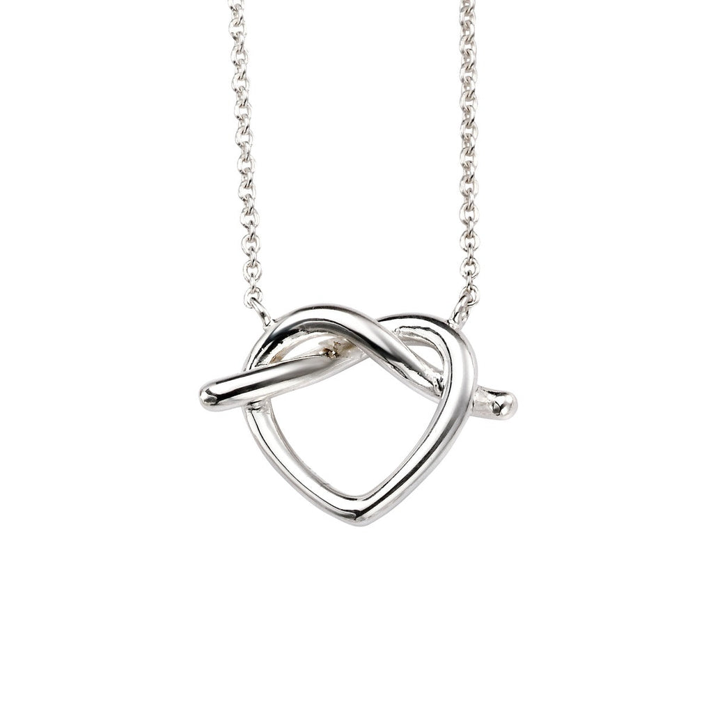 Beginnings Pretzel Heart Necklace 45cm