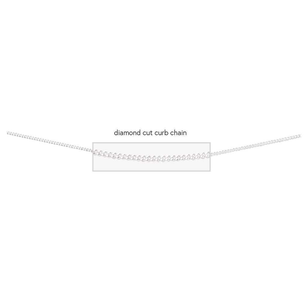 Beginnings Diamond Cut Curb Chain 83cm