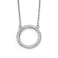 Beginnings Pave Open Circle Necklace with Cubic Zirconia 42+5cm