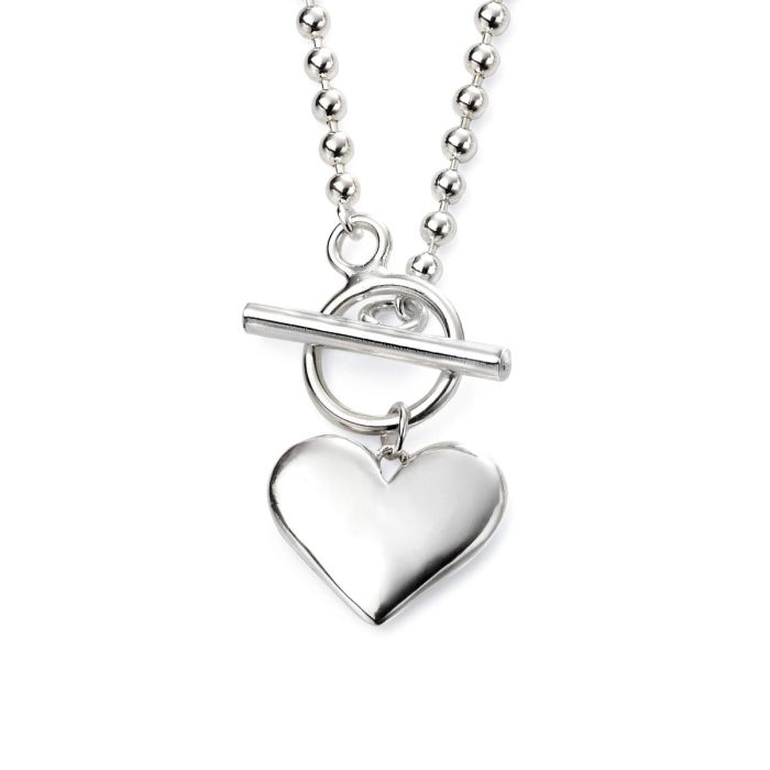 Beginnings Ball Chain Necklace with Heart Tag