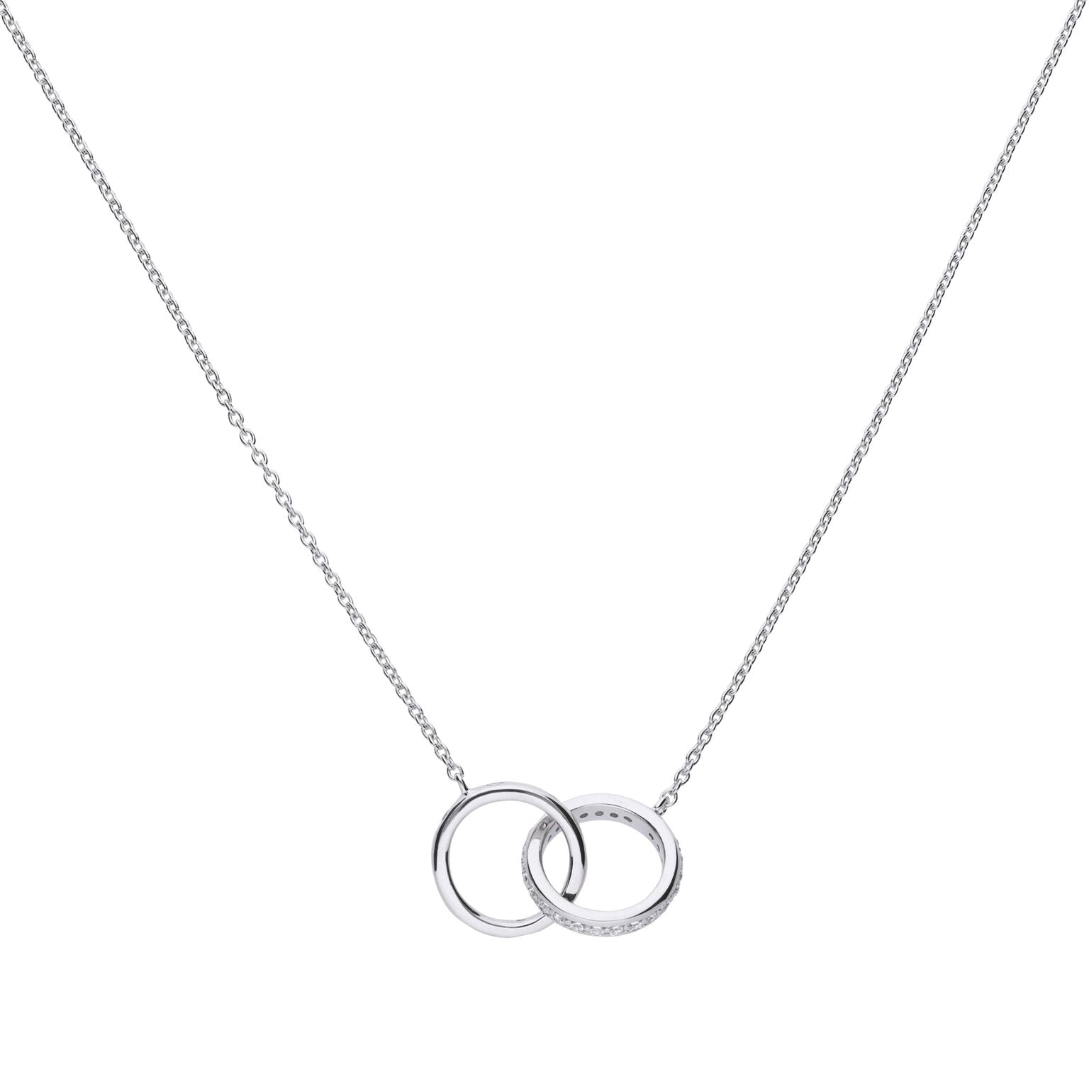 Diamonfire Interlocking Rings Necklace