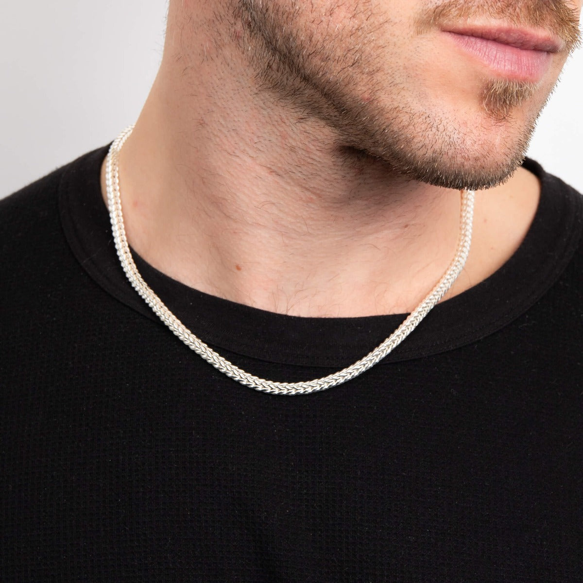Beginnings Heavyweight Foxtail Chain Necklace 51cm