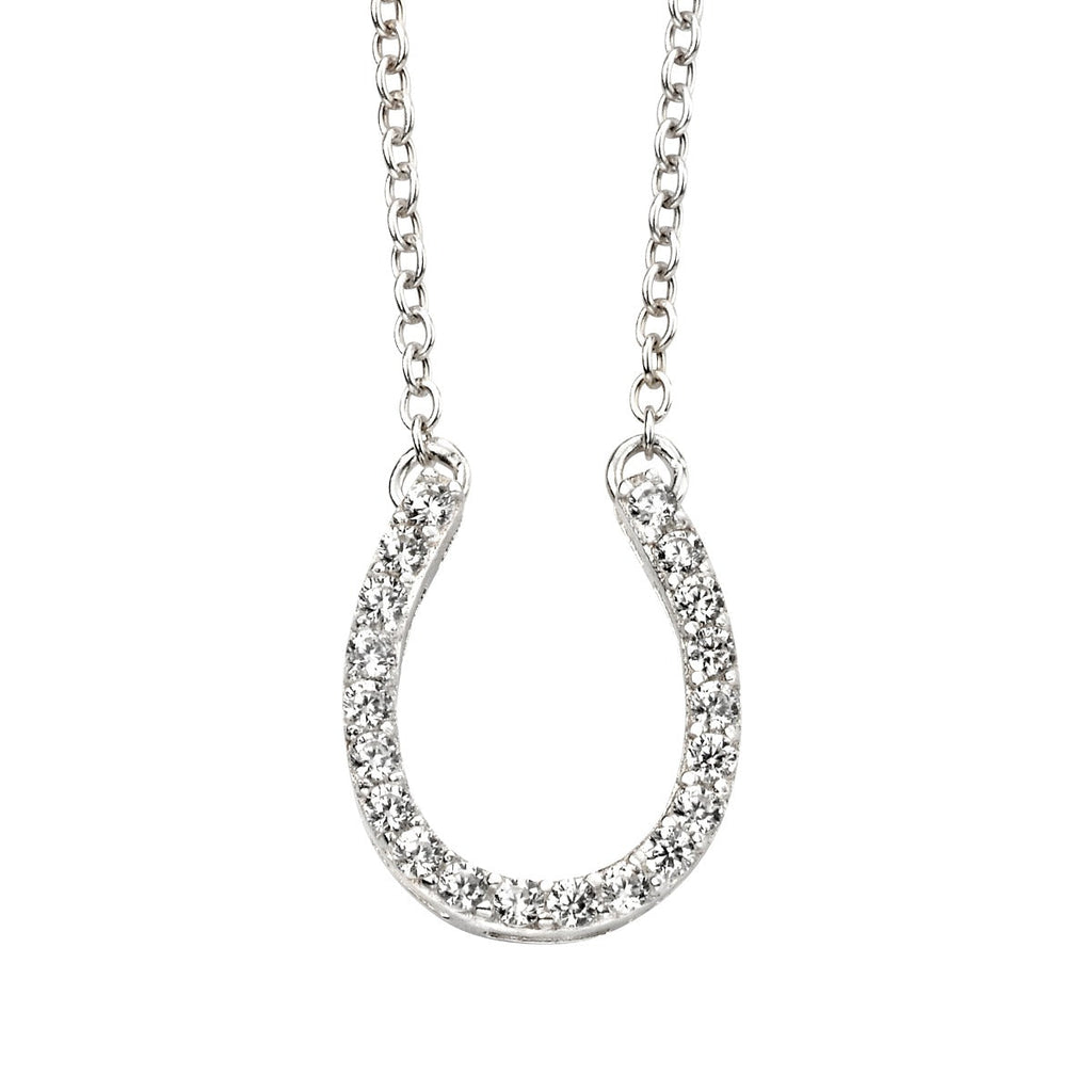 Beginnings Horse Shoe Necklace with Cubic Zirconia 42-47cm
