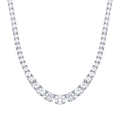 Diamonfire Graduated Zirconia Tennis Necklace